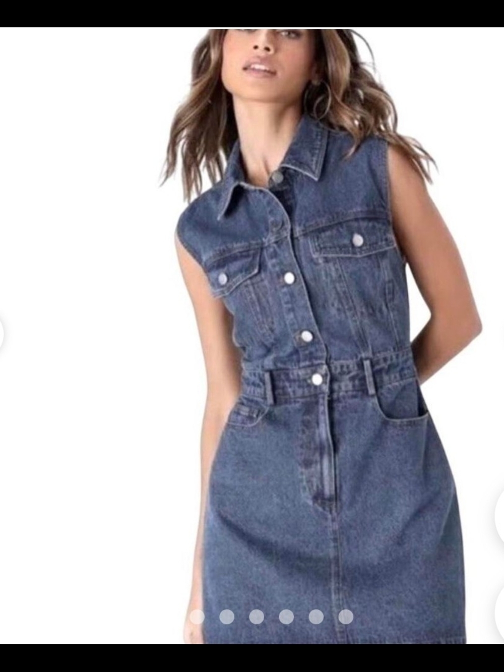 Joie Sleevles Denim Dress